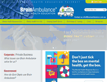Tablet Screenshot of brainambulance.com.au